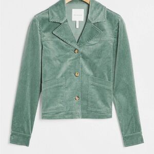 Anthropologie Avec Les Filles Women's Green Corduroy Shacket